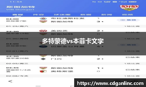 多特蒙德vs本菲卡文字